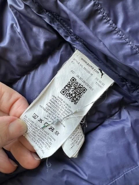 Purple down puffer by Puma size S (nr1495a) – photo 6
